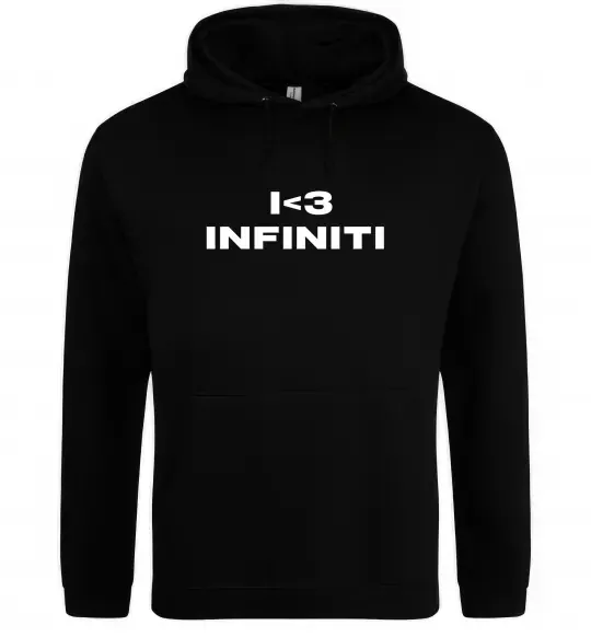 Жіноча толстовка (худі) I <3 Infiniti Чорний фото