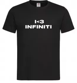 Мужская футболка I <3 Infiniti Черный фото