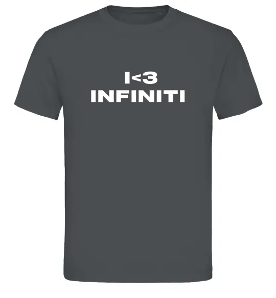 Мужская футболка I <3 Infiniti Графит фото
