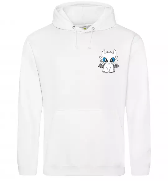 Женская толстовка (худи) Дракон біла фурія Белый фото