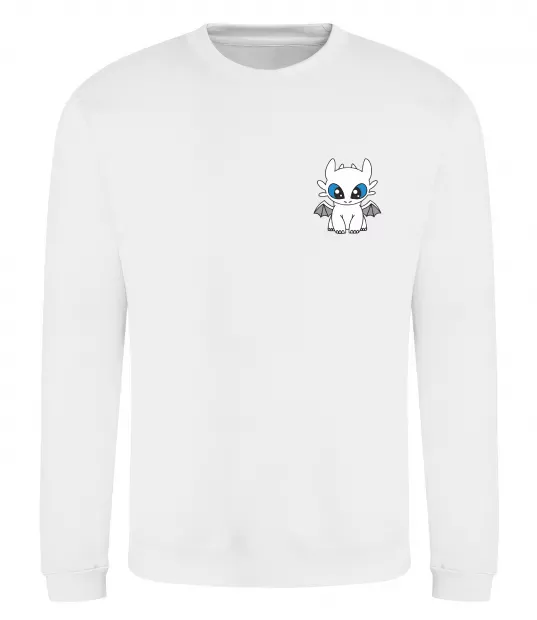 Свитшот Дракон біла фурія Белый фото