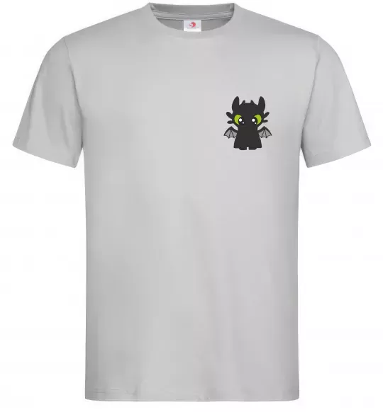 Мужская футболка Дракон Беззубик Серый фото