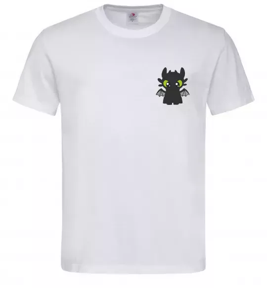 Мужская футболка Дракон Беззубик Белый фото