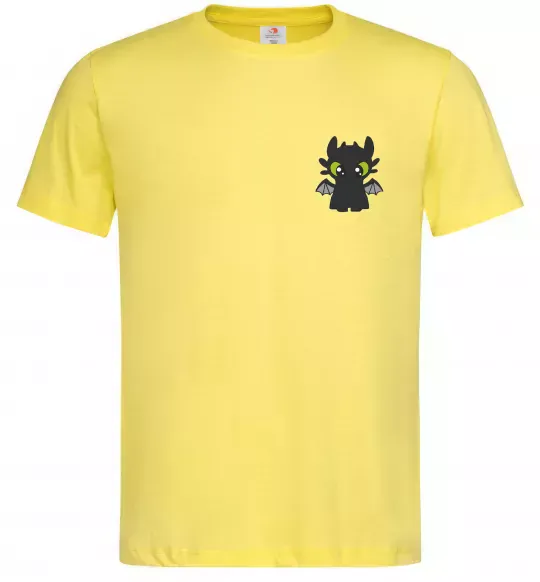 Мужская футболка Дракон Беззубик Лимонный фото