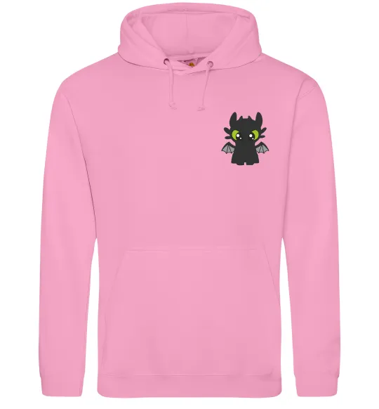 Мужская толстовка (худи) Дракон Беззубик Розовый фото