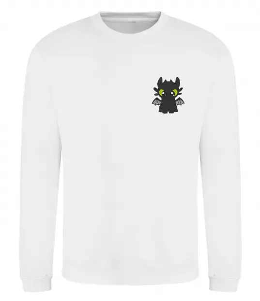 Світшот Дракон Беззубик Білий фото