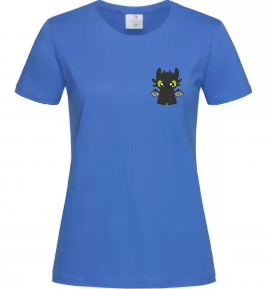 Женская футболка Дракон Беззубик Ярко-синий фото
