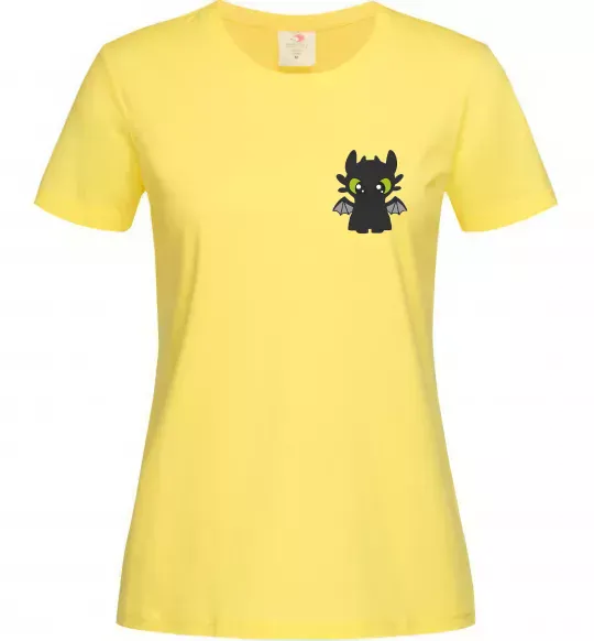 Женская футболка Дракон Беззубик Лимонный фото