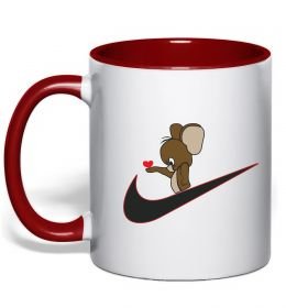 Чашка з кольоровою ручкою Джері парна