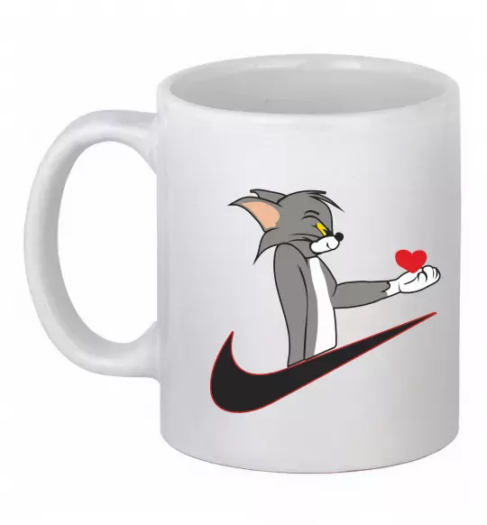 Чашка керамічна Том парна Білий фото