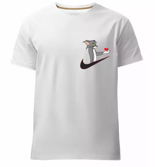 Мужская премиум футболка Том парна Белый фото