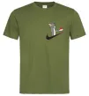 Чоловіча футболка Том парна Оливковий фото