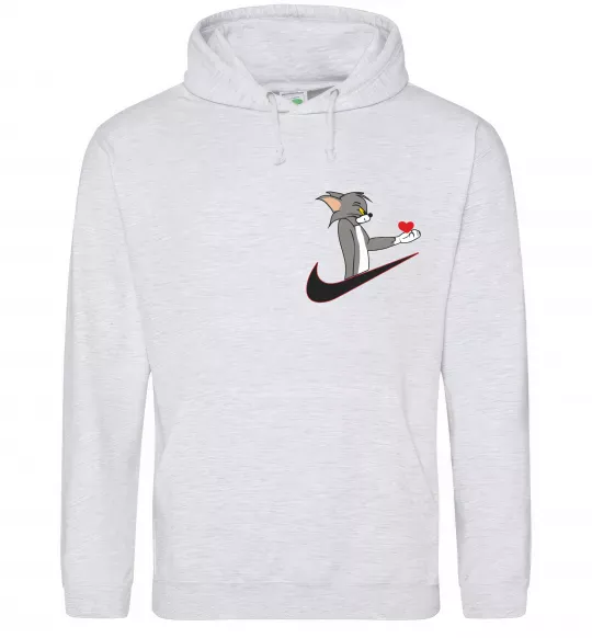 Мужская толстовка (худи) Том парна Серый меланж фото