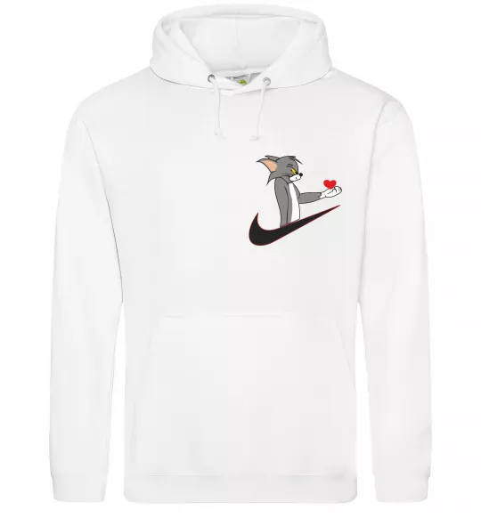 Женская толстовка (худи) Том парна Белый фото