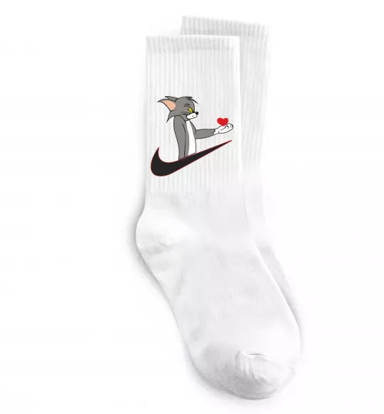 Носки Том парна Белый фото