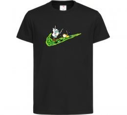 Детская футболка Рік та Морті летять на значку