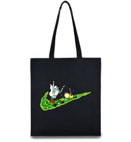 Еко-сумка Рік та Морті летять на значку