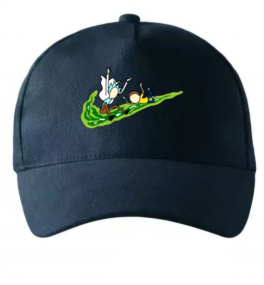 Кепка Рік та Морті летять на значку Темно-синій фото