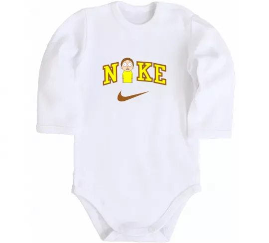 Детский боди Морті Сміт значок Белый фото