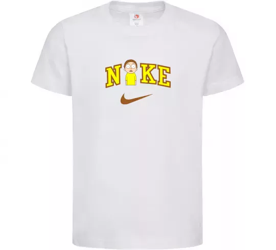 Детская футболка Морті Сміт значок Белый фото