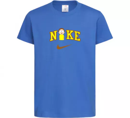 Детская футболка Морті Сміт значок Ярко-синий фото