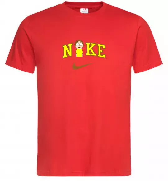 Чоловіча футболка Морті Сміт значок Червоний фото