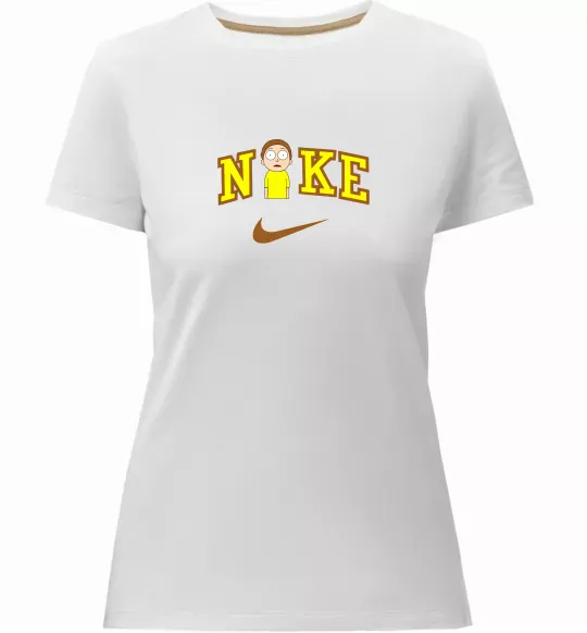 Женская премиум футболка Морті Сміт значок Белый фото