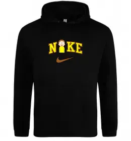 Мужская толстовка (худи) Морті Сміт значок Черный фото