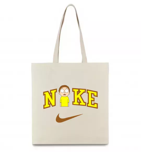 Эко-сумка Морті Сміт значок Бежевый фото