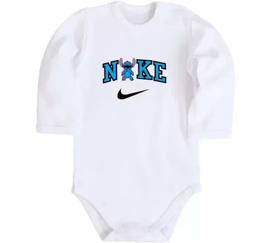 Детский боди Стіч значок Белый фото