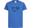 Дитяча футболка Стіч значок Яскраво-синій фото