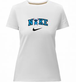 Женская премиум футболка Стіч значок