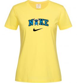 Женская футболка Стіч значок Женская футболка Стіч значок