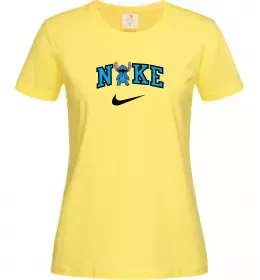 Женская футболка Стіч значок Лимонный фото