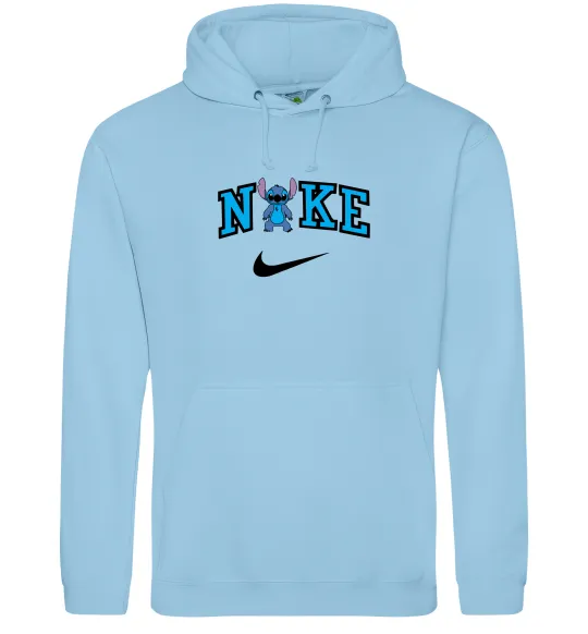 Чоловіча толстовка (худі) Стіч значок Блакитний фото