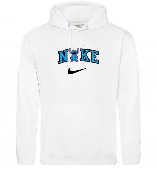 Женская толстовка (худи) Стіч значок Белый фото