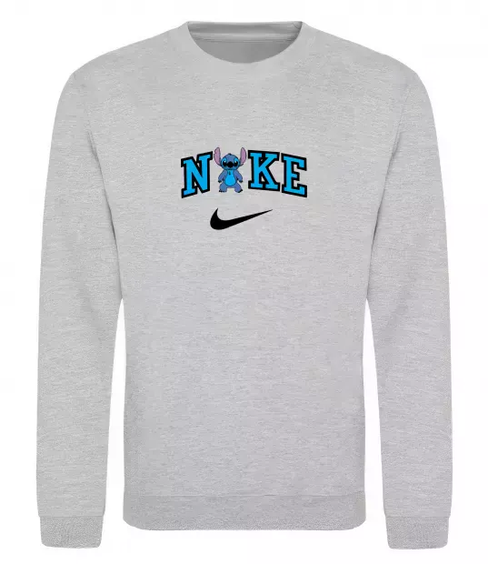 Свитшот Стіч значок Серый меланж фото