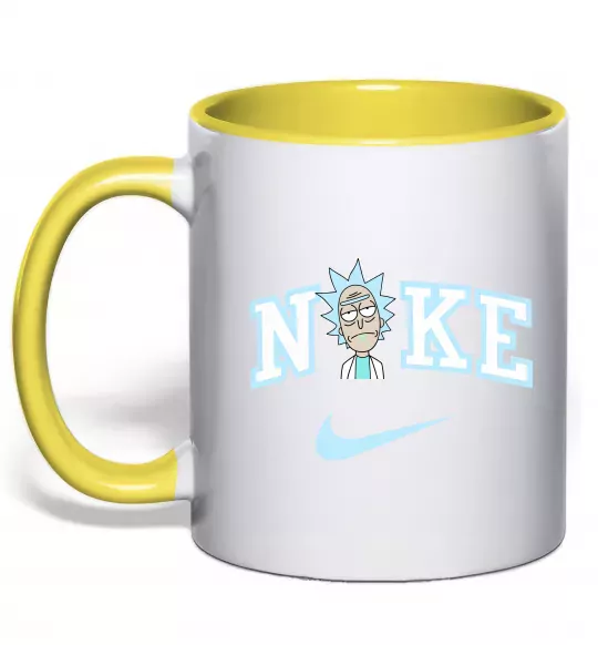 Чашка с цветной ручкой Рік Санчез значок Солнечно желтый фото