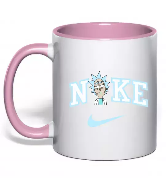 Чашка с цветной ручкой Рік Санчез значок Нежно розовый фото