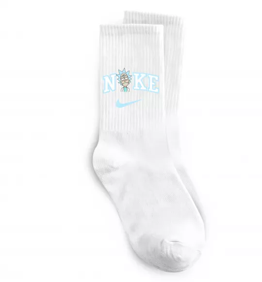 Носки Рік Санчез значок Белый фото