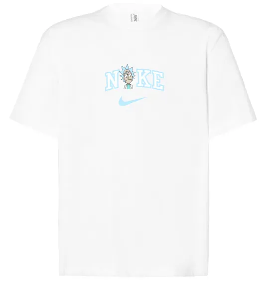 Футболка Оверсайз Рік Санчез значок Белый фото