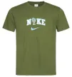 Чоловіча футболка Рік Санчез значок Оливковий фото