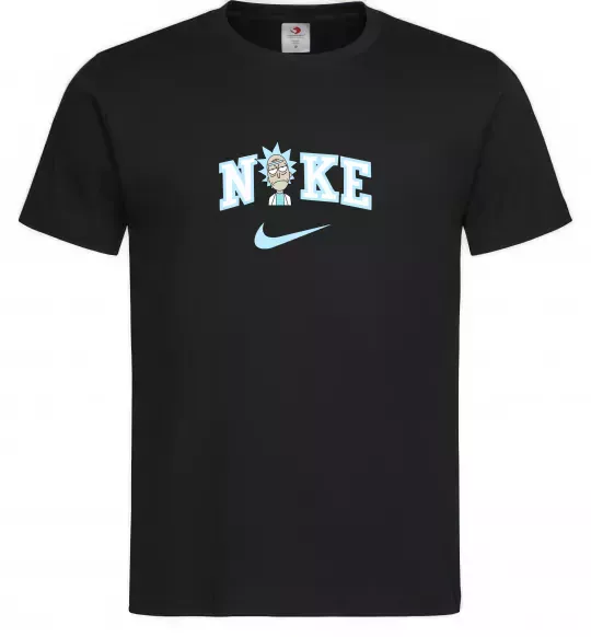 Чоловіча футболка Рік Санчез значок Чорний фото