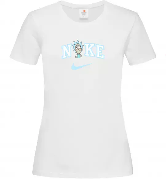 Женская футболка Рік Санчез значок Белый фото