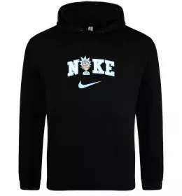 Мужская толстовка (худи) Рік Санчез значок Черный фото