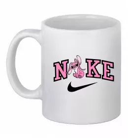 Чашка керамическая Stitch Белый фото