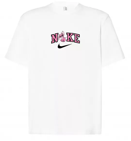 Футболка Оверсайз Енджел (Стіч) Белый фото