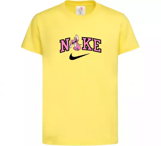 Дитяча футболка Енджел (Стіч) Лимонний фото