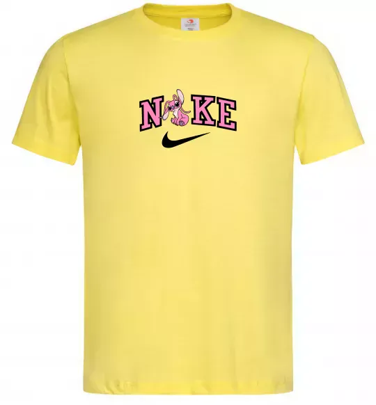 Мужская футболка Енджел (Стіч) Лимонный фото