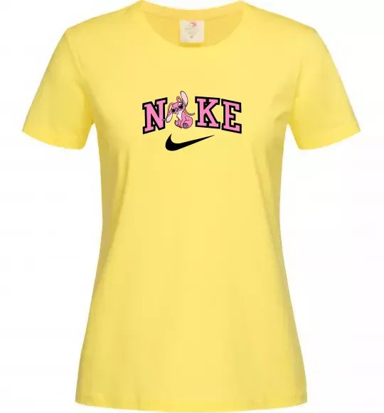 Жіноча футболка Енджел (Стіч) Лимонний фото